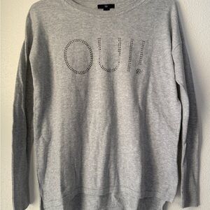 Gap Womens small grey 100% Cotton Long Sleeve Blouse oui